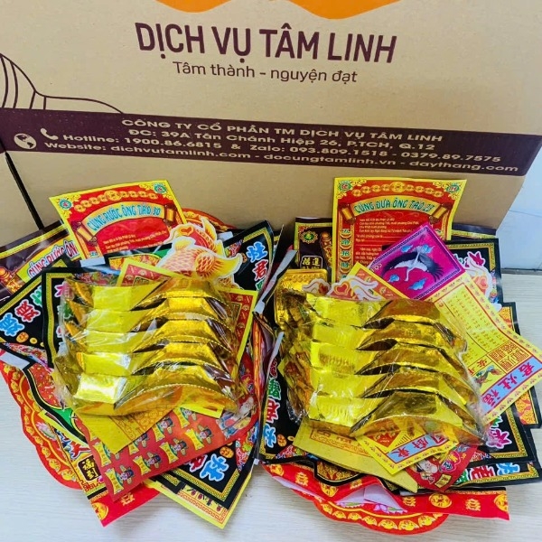 Chi tiết các vật phẩm giấy tiền và đồ dùng trong Combo cúng cuối năm
