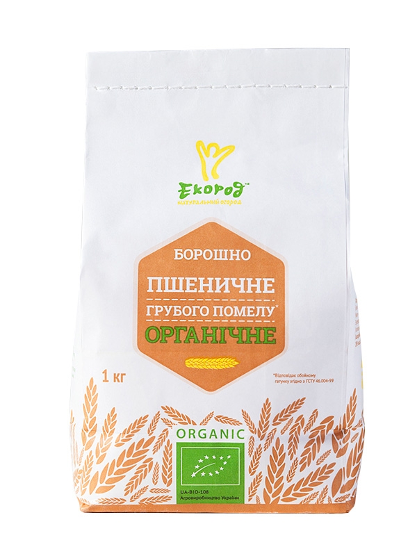 Bột mì nguyên cám hữu cơ Ecorod 1kg Organic Whole Wheat Flour