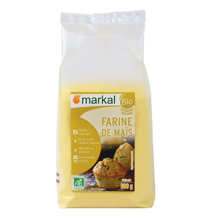 Bột ngô (bắp) hữu cơ xay mịn Markal 500g