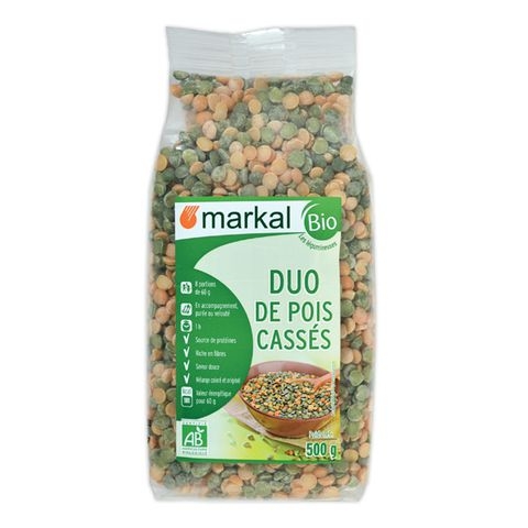 Đậu Hà Lan hữu cơ Markal  (xanh & vàng) 100g