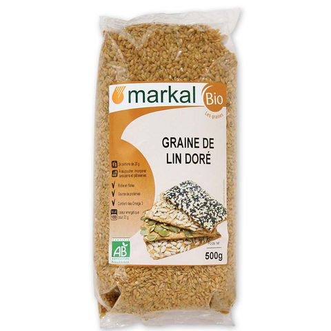 Hạt lanh vàng hữu cơ Markal 100g