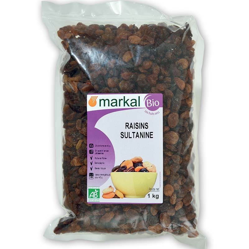 Nho khô hữu cơ Markal 1kg