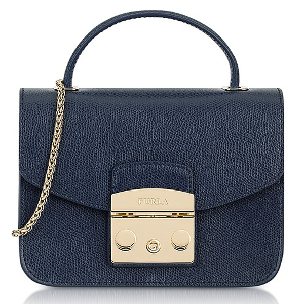 Furla Julia Top Handle Size Mini Màu Xanh Navy Chính Hãng Siêu thị trực