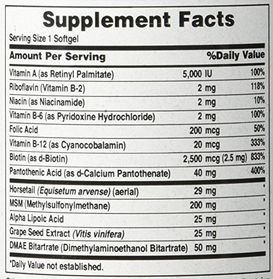 Hair, Skin & Nails Formula - Vitamin đẹp tóc, da, móng Hair, Skin & Nails Formula - Vitamin đẹp tóc, da, móng