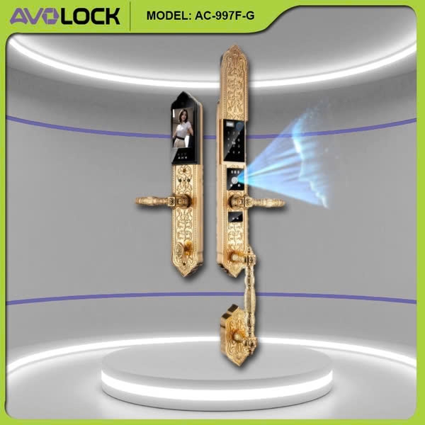 Khóa Vân Tay Cửa Gỗ Đại Sảnh AVOLOCK AC-997F-G