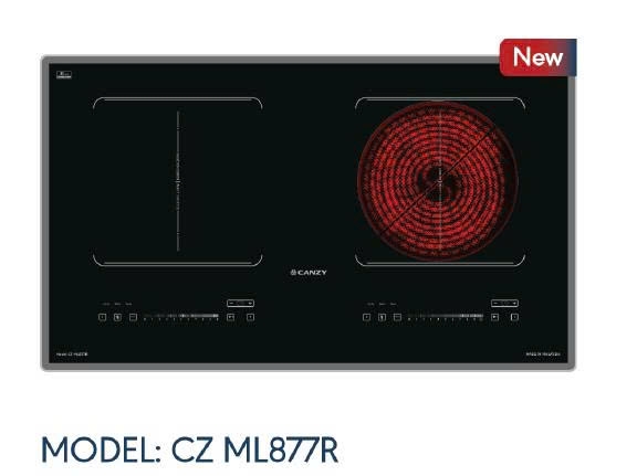 Bếp từ kết hợp hồng ngoại Canzy CZ ML877R