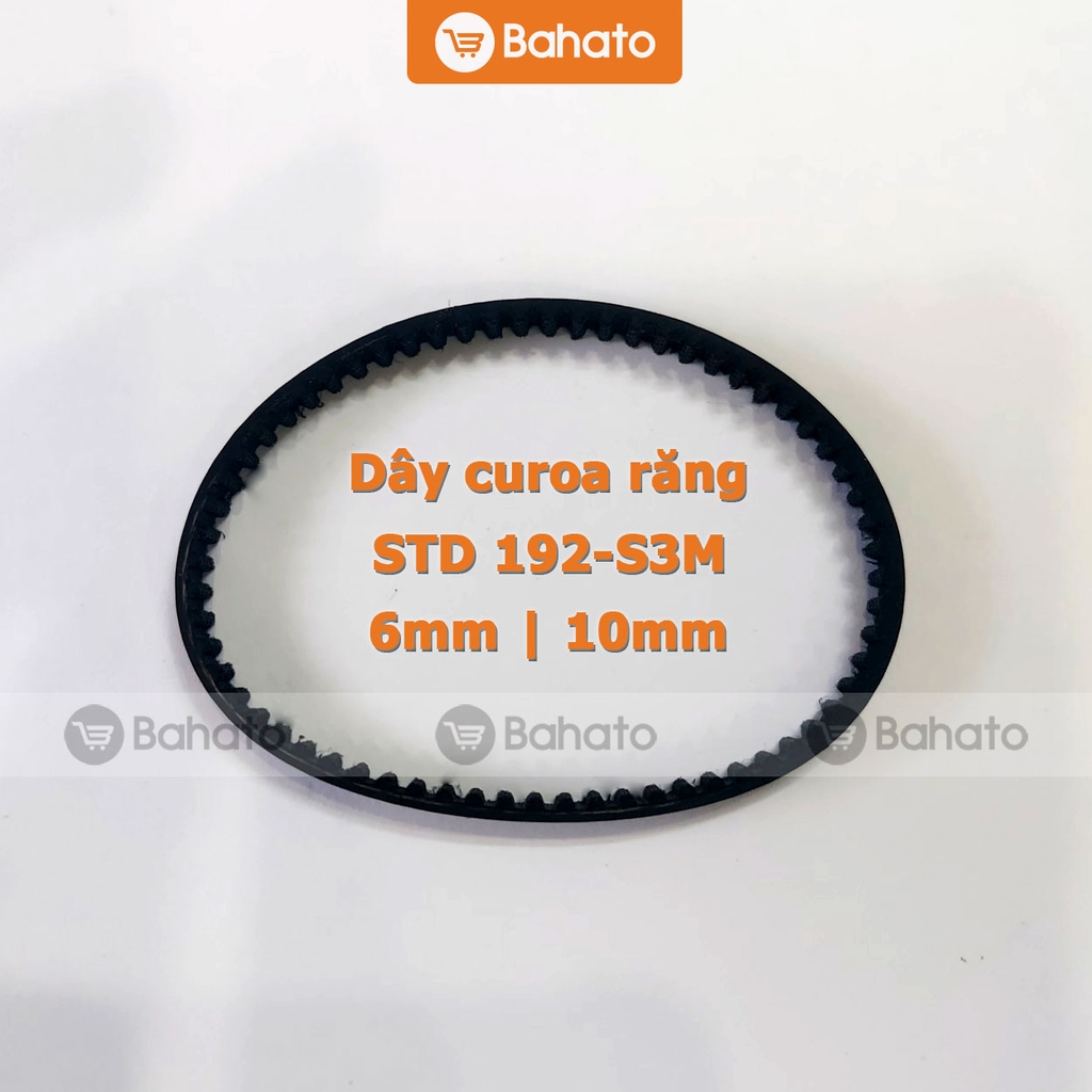 Dây curoa STD 192-S3M bản 6mm - 10mm (dây curoa răng - Timing Belt)