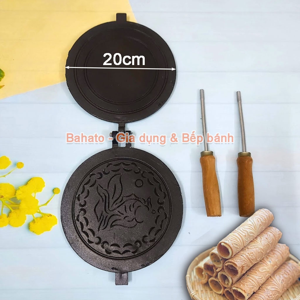 Khuôn bánh kẹp cuốn chống dính Huỳnh Anh 20cm