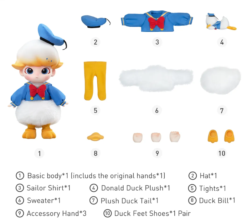 DIMOO Donald Duck 1/8 Action Figure | Toyist Zone