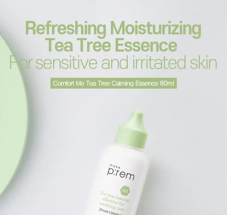 Tinh Chất Make P:rem Comfort Me Tea Tree Calming Essence 80ml | SonAuth  Official