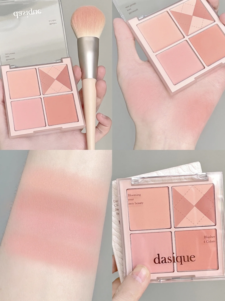 Phấn má Dasique Blending Mood Cheek Palette 4 Colors 11.4g 04 Beige