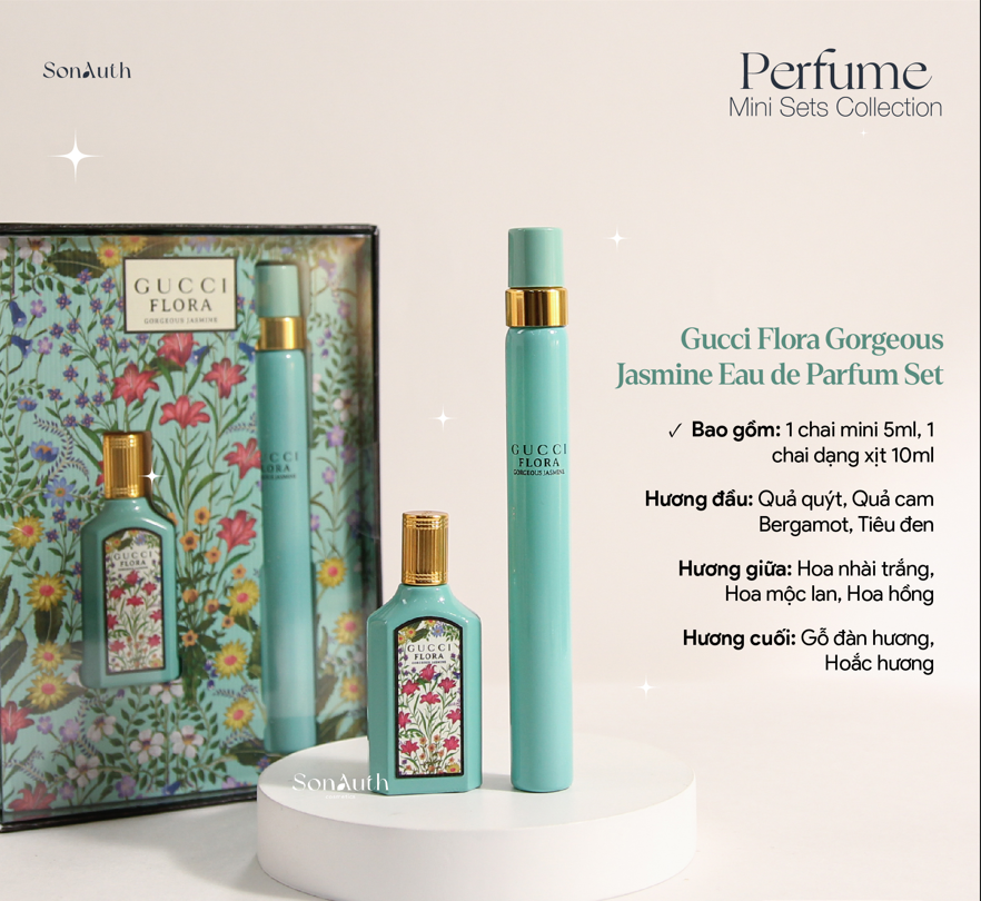 Gucci Flora Jasmine Eau de Parfum SET 5ml Splash + 10ml Spray