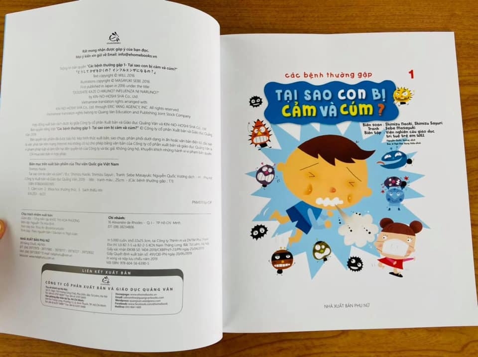 Ehon Các Loại Bệnh Thường Gặp - Bộ 5 Cuốn