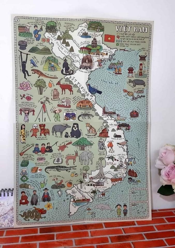 Bản Đồ - Tặng Kèm Bản đồ Khổ Lớn