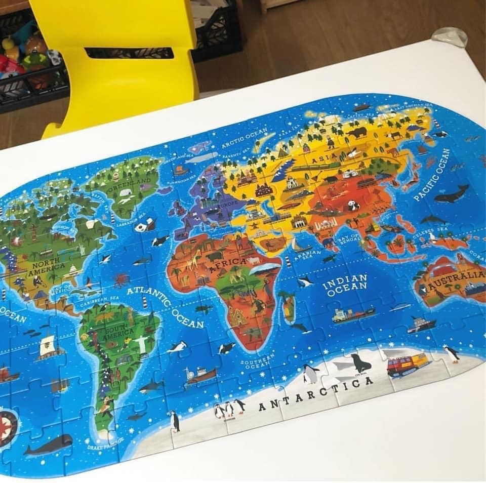 Ghép Hình Mideer 100 Miếng Ghép - Our World