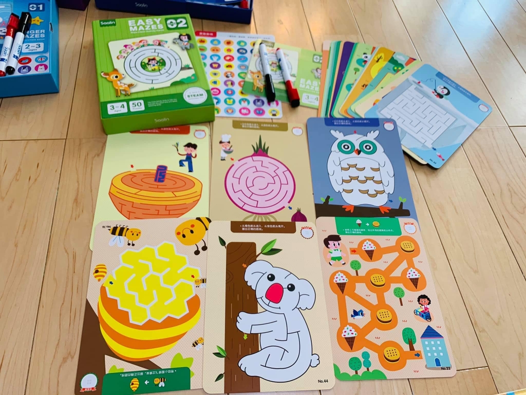 Bộ thẻ mê cung viết xóa - Lever 4