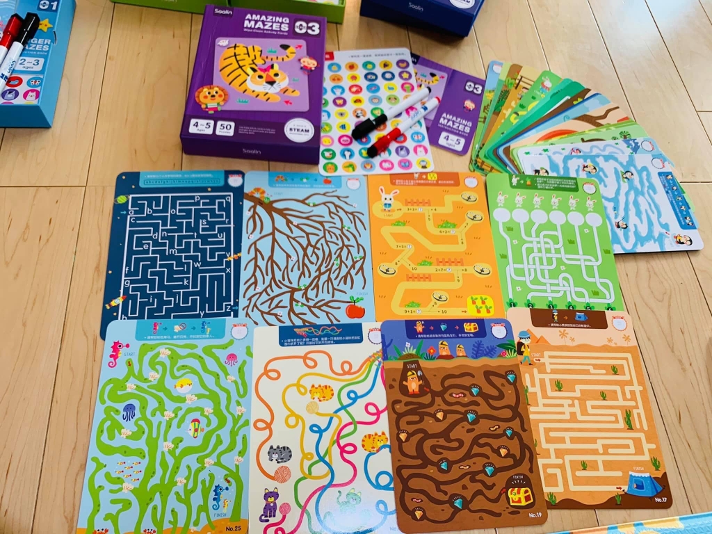 Bộ thẻ mê cung viết xóa - Lever 4