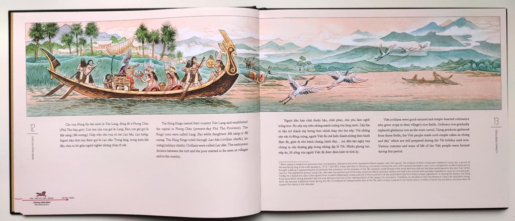 Lược Sử Nước Việt Bằng Tranh - Bản Song Ngữ Anh - Việt ( Bìa Cứng)