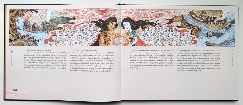 Lược Sử Nước Việt Bằng Tranh - Bản Song Ngữ Anh - Việt ( Bìa Cứng)
