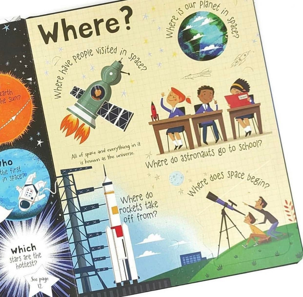Lift-the-flap Questions and Answers: about Space