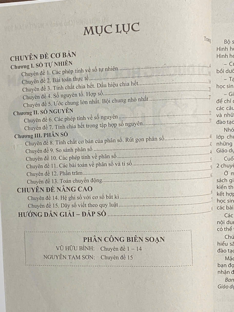 Bồi dưỡng học sinh giỏi toán 6 (bộ 4 cuốn) - Vũ Hữu Bình