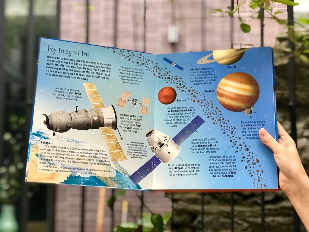 Sách tương tác - Big book - Cuốn sách khổng lồ về tên lửa và các thiết bị vũ trụ