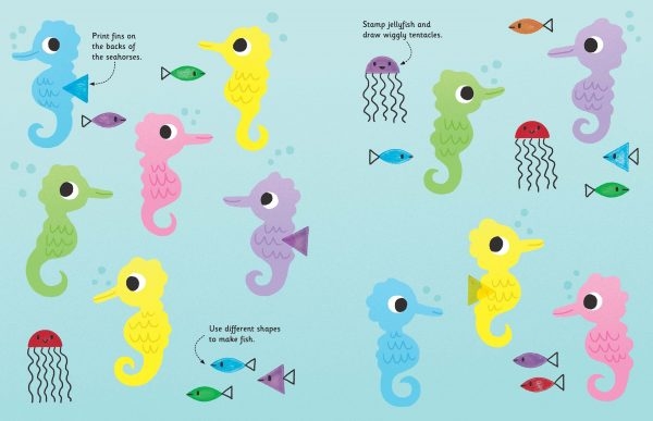 Usborne Rubber Stamp Activities – Sách Tô Màu Cho Bé 6+