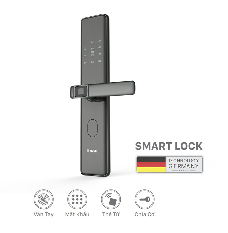 Khóa Cửa Vân Tay BOSCH ID 30B EU GRAY APP