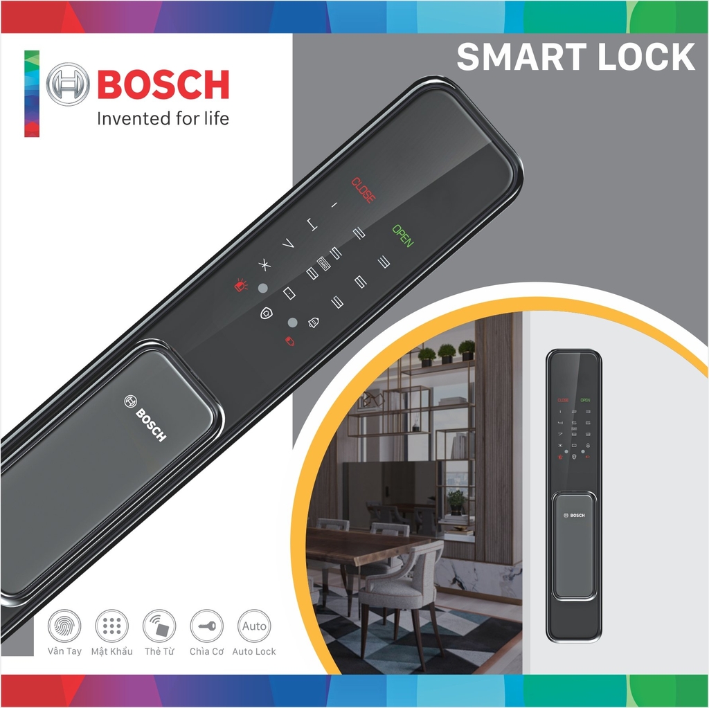 Khóa Cửa Vân Tay BOSCH EL600 EU BLACK|Chính Hãng Tại Bosch Luxury ...