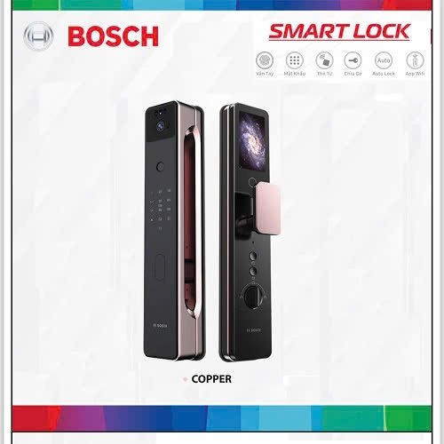 Khóa cửa vân tay BOSCH FU8 PLUS COPPER