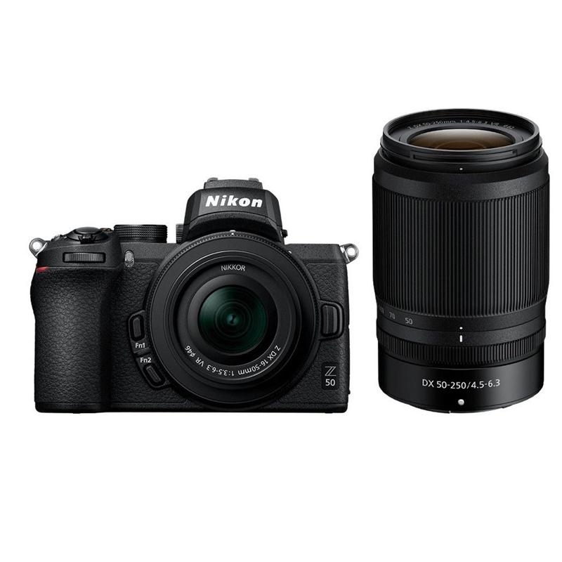 Nikon Z50 Body+16-50mm F/3.5-6.3 VR + 50-250mm F/4.5-6.3 VR-Chính hãng
