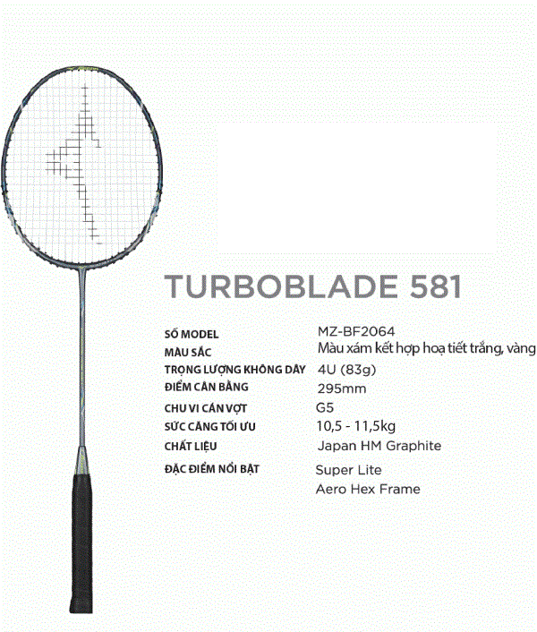 mizuno turboblade 581