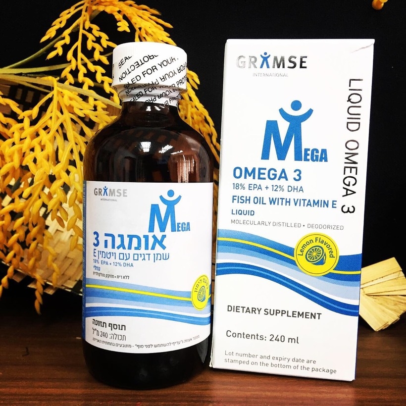 Gramse Liquiz Omega 3 _ 240ml Sản phẩm Do Thái