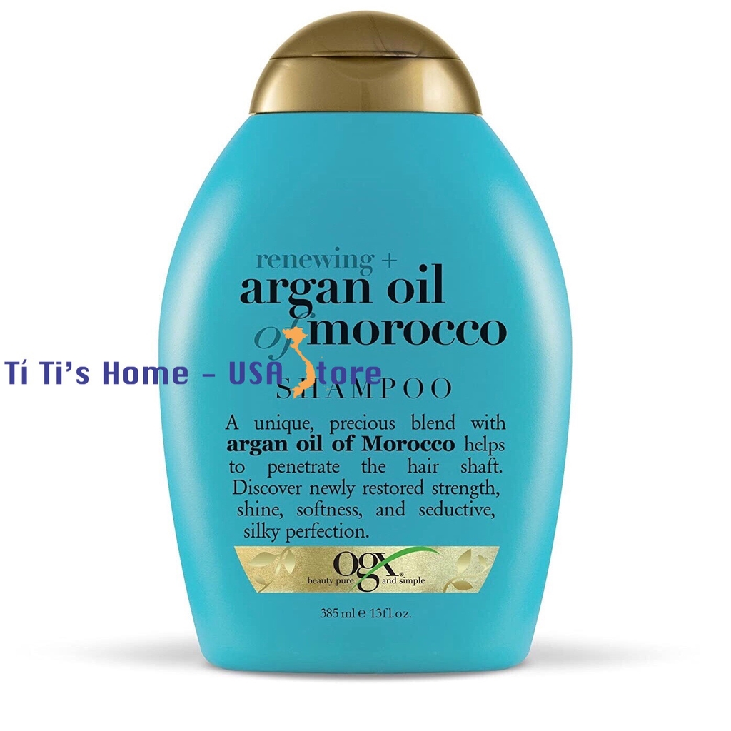 OGX, bộ đôi gội xả Renewing Argan Oil of Morocco Hydrating Hair, chai 385 ml