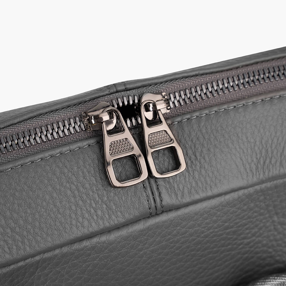 Balo nam công sở da bò Mill màu ghi GBL02