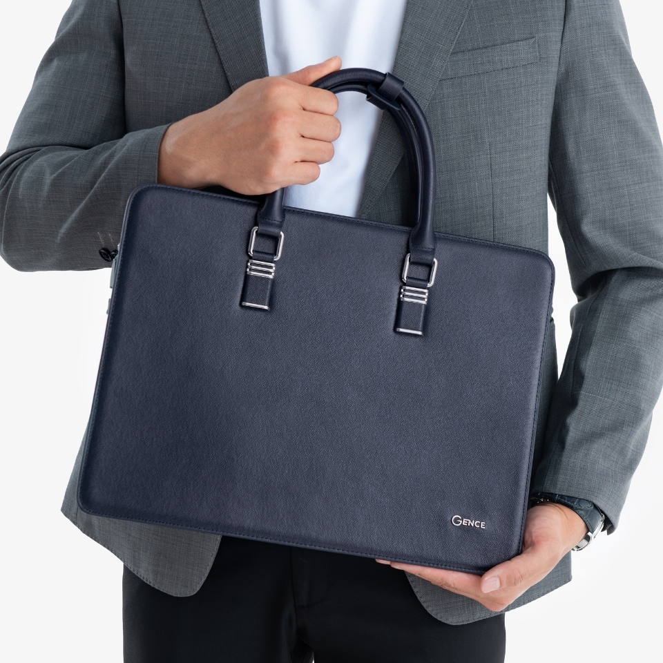 Cặp xách da nam cao cấp da bò Taiga CGL07 khóa số