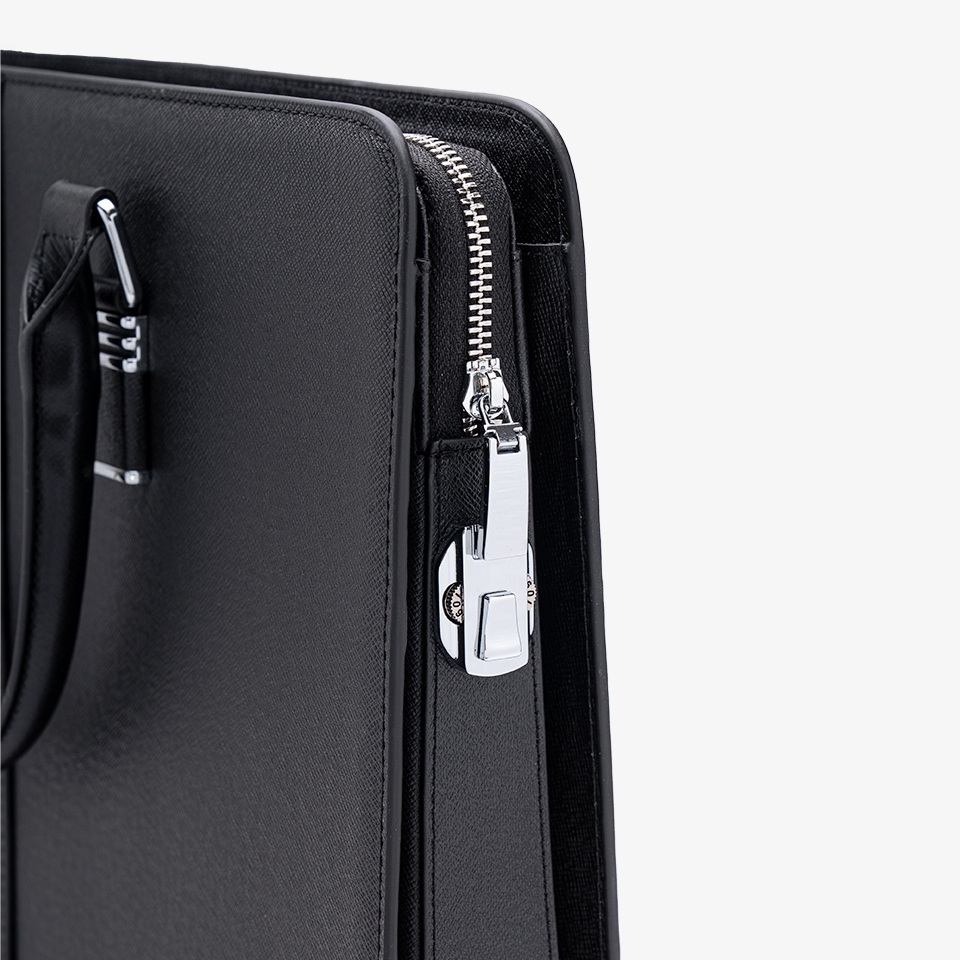 Cặp xách da nam cao cấp da bò Taiga CGL08 khóa số