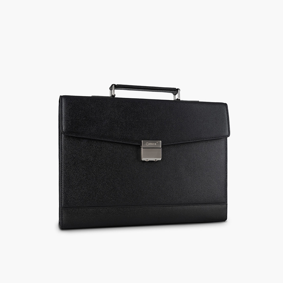 Cặp đựng tài liệu A4 da bò Epsom khóa số CTS20