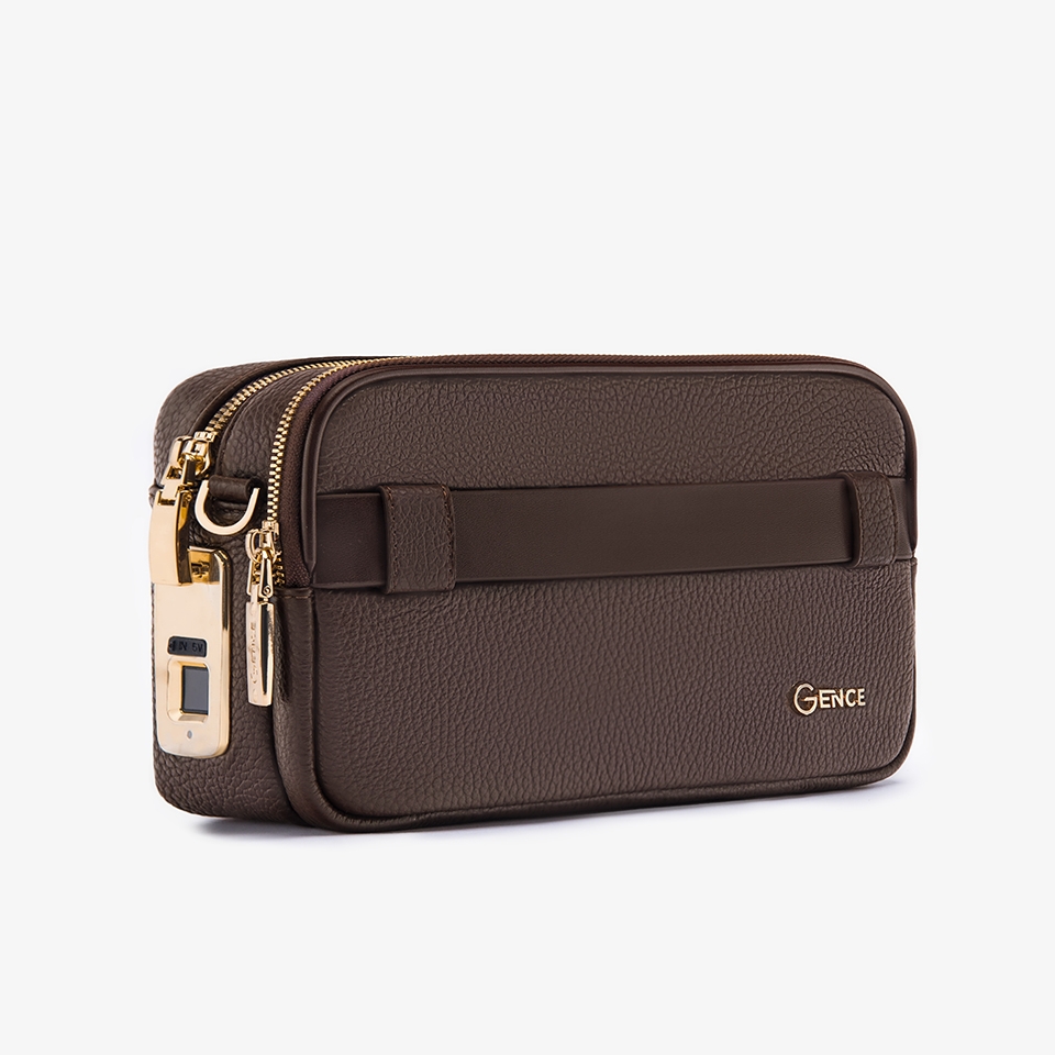 Clutch cầm tay đeo chéo da bò vân Togo cao cấp RB09