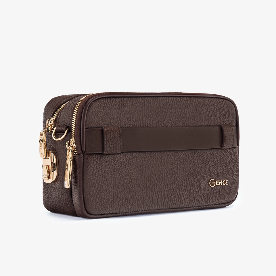 Clutch cầm tay đeo chéo da bò vân Togo cao cấp RB09