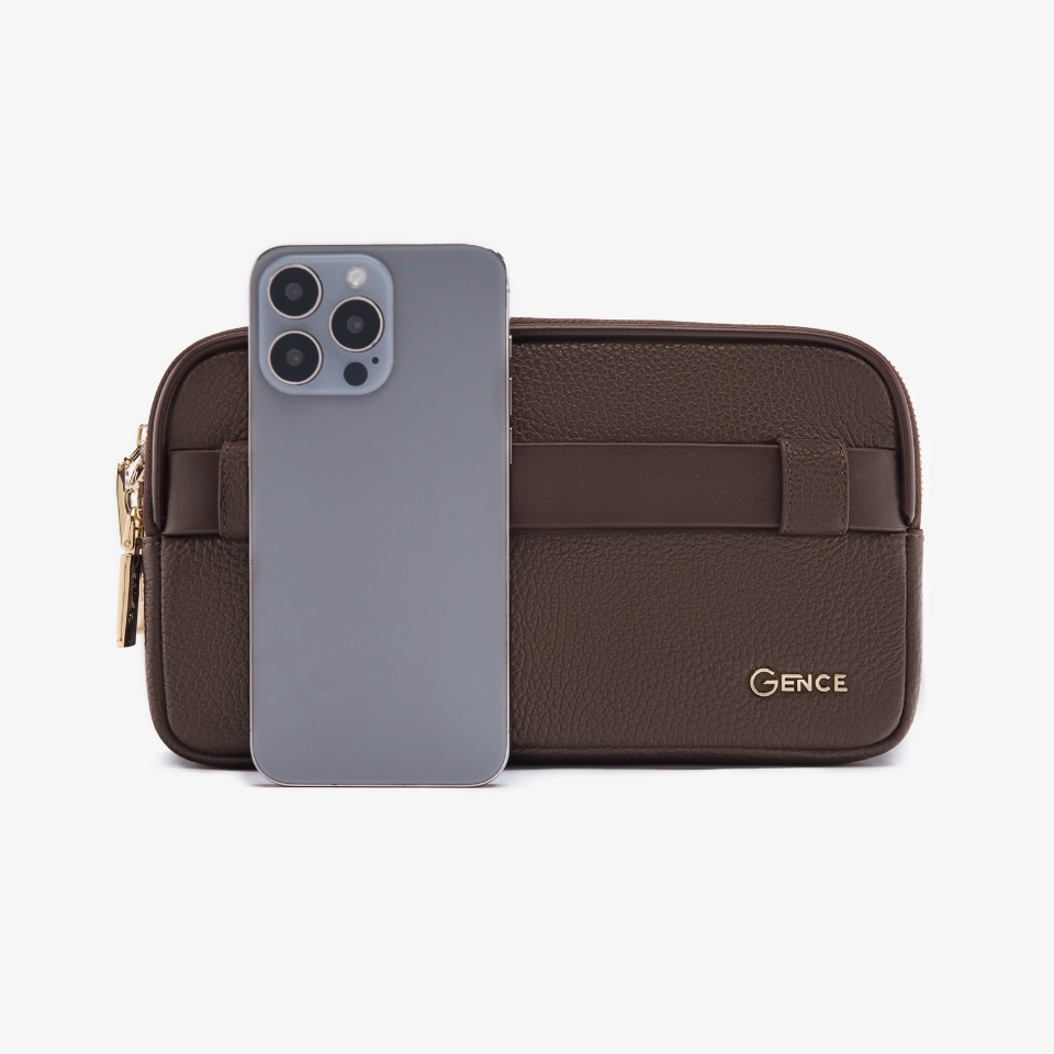 Clutch cầm tay đeo chéo da bò vân Togo cao cấp RB09