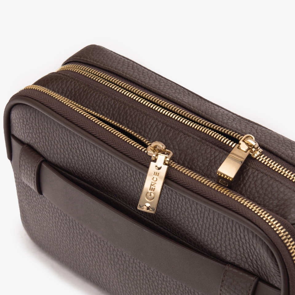 Clutch cầm tay đeo chéo da bò vân Togo cao cấp RB09