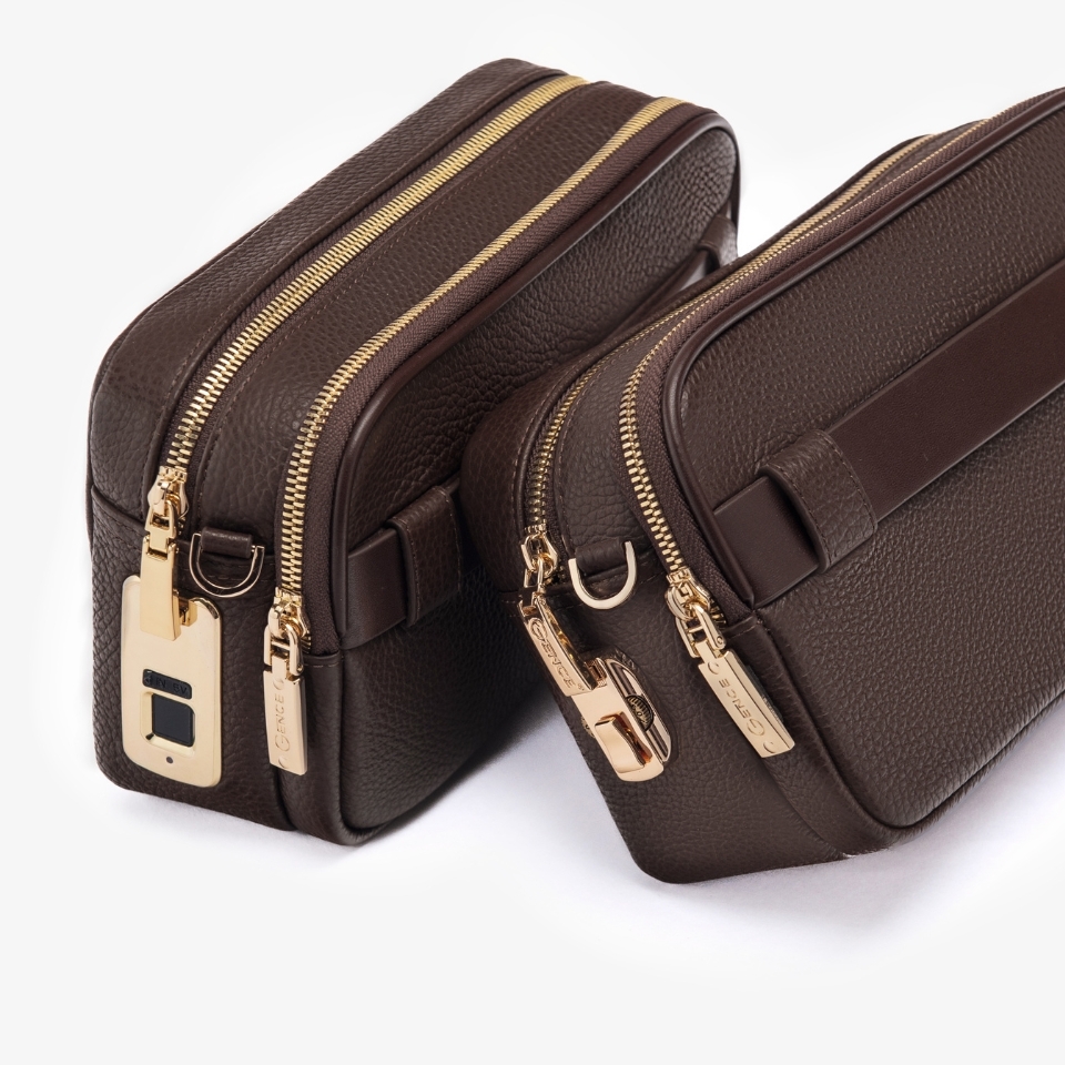 Clutch cầm tay đeo chéo da bò vân Togo cao cấp RB09