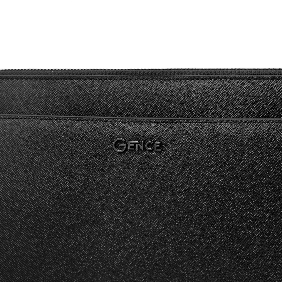 Clutch cầm tay da bò Taiga CK23 đen