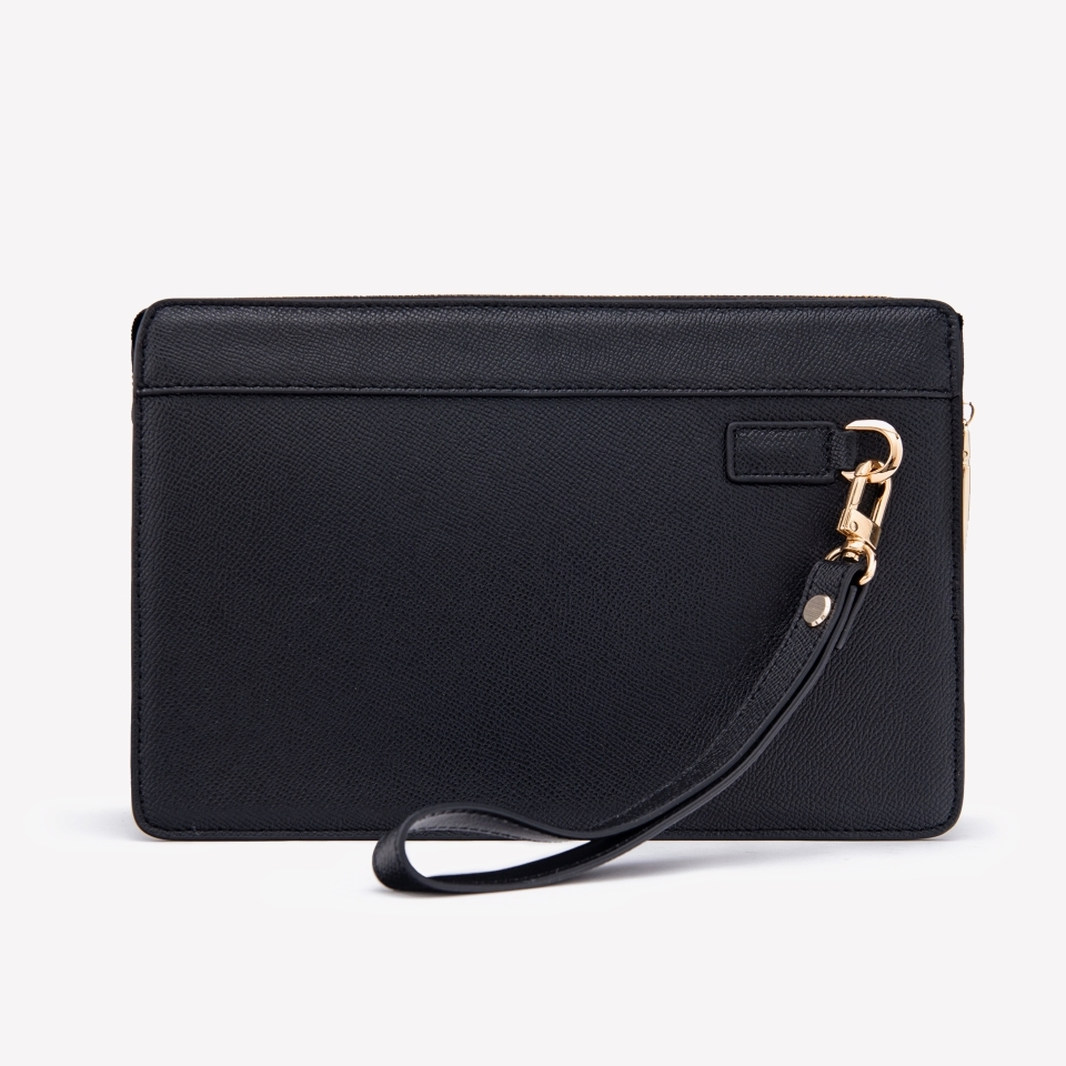 Clutch cầm tay nam da bò Epsom cao cấp HT11