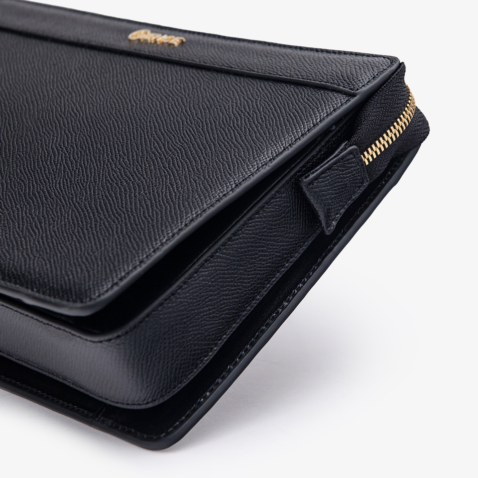 Clutch cầm tay nam da bò Epsom cao cấp HT11