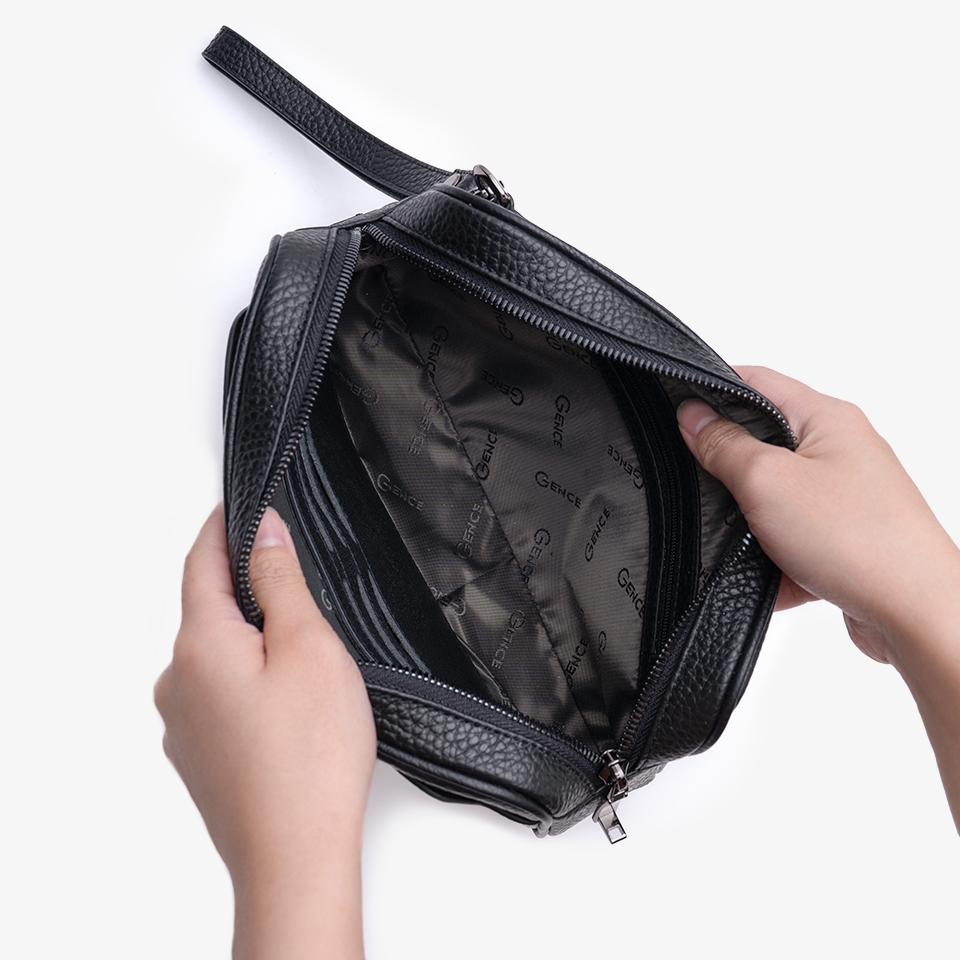 Clutch cầm tay nam da bò Togo cao cấp RB04