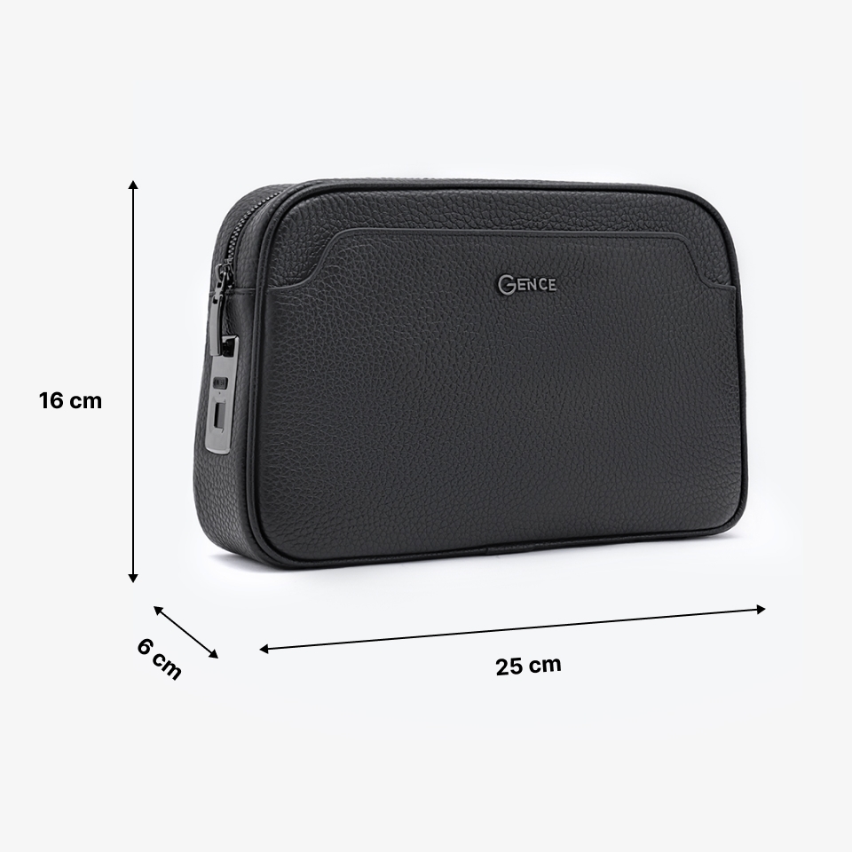 Clutch cầm tay nam da bò Togo cao cấp RB04