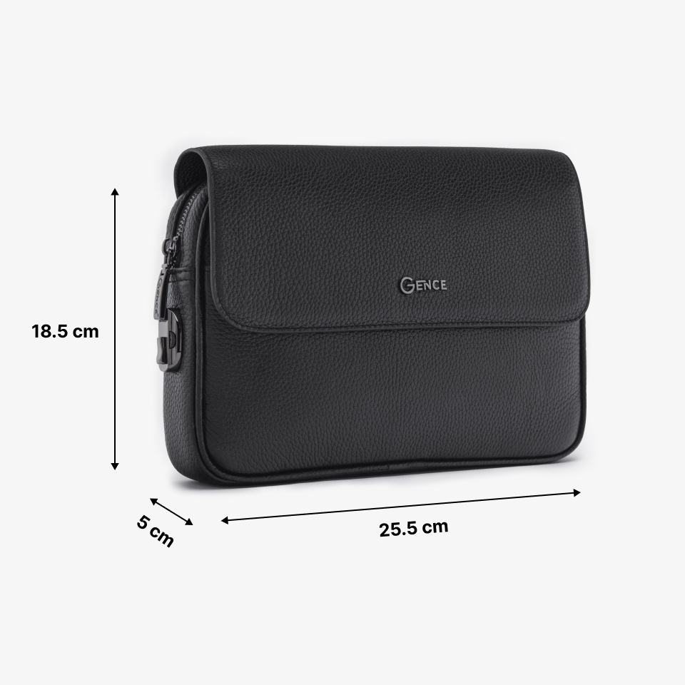 Clutch cầm tay nam khóa số da bò Mill CK20