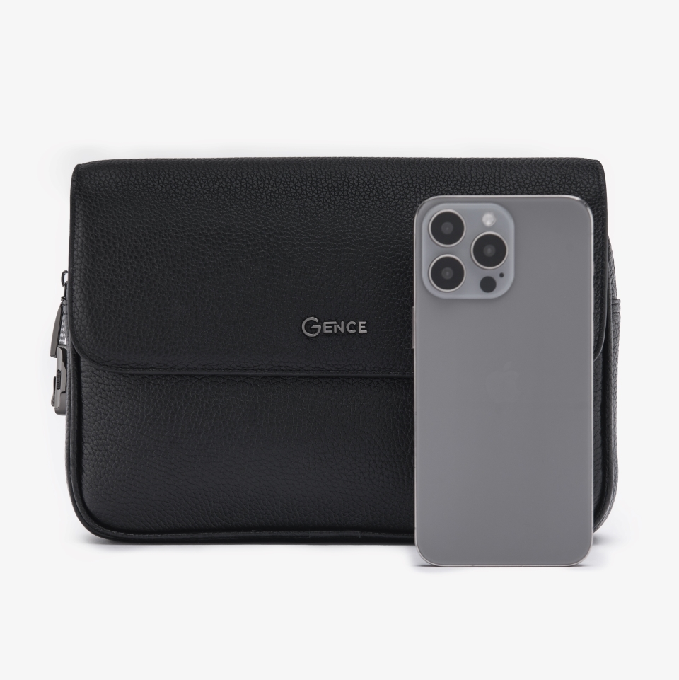 Clutch cầm tay nam khóa số da bò Mill CK20